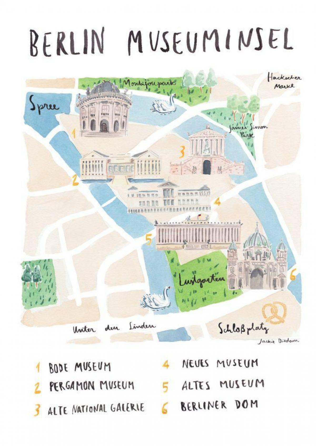 map of berlin museum