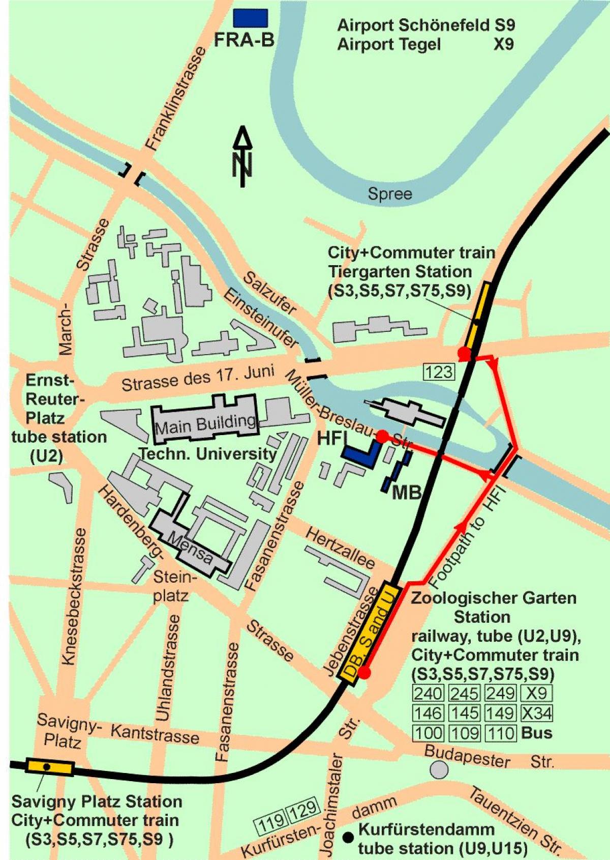 map of berlin zoologischer garten railway station