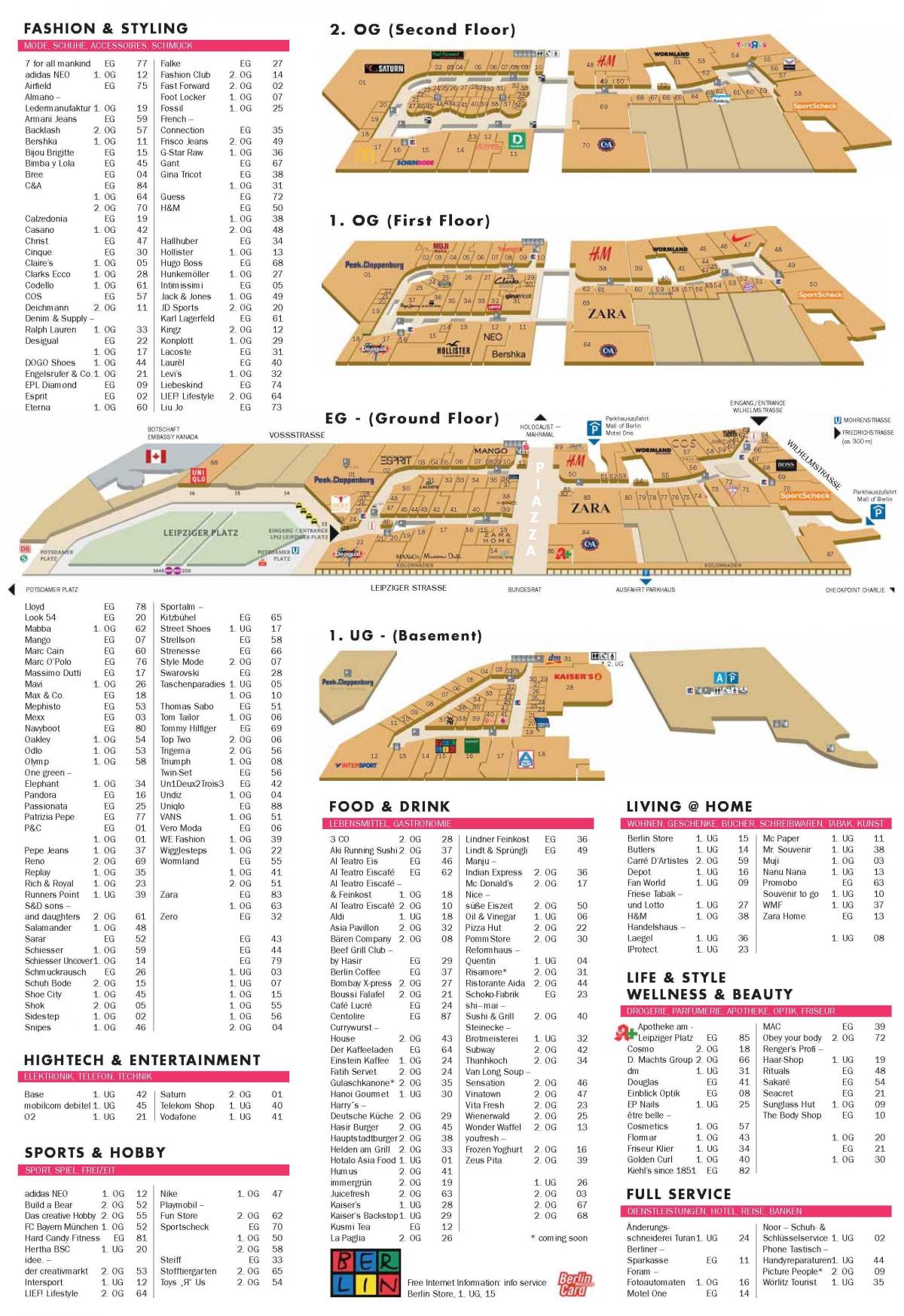 map of mall of berlin