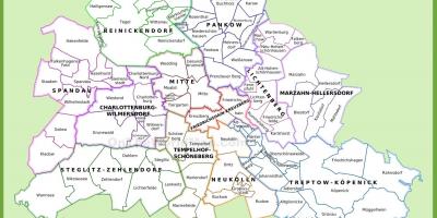 Berlin districts map