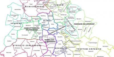 Map of berlin and surrounding area