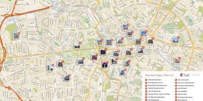 Berlin city centre tourist map
