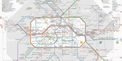Berlin public transit map