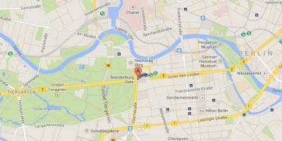 Map of brandenburg gate berlin