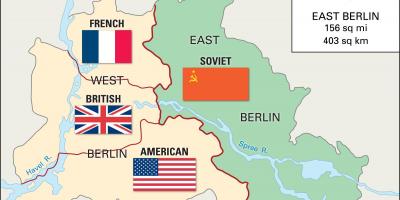 Map of east berlin west berlin