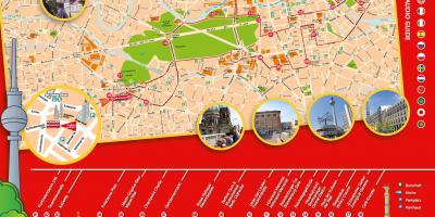 Berlin hop on off tour map