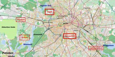 Map of airports in berlin germany