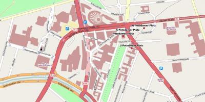 Map of potsdamer platz berlin