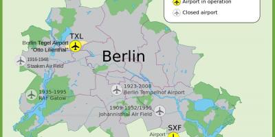 Map of tempelhof airport